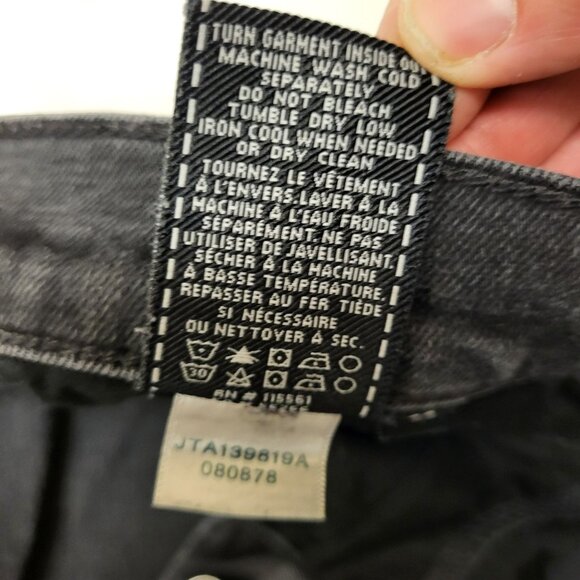 7 For All Mankind Paxton Black Skinny Jeans Men's 33 - Picture 13 of 13